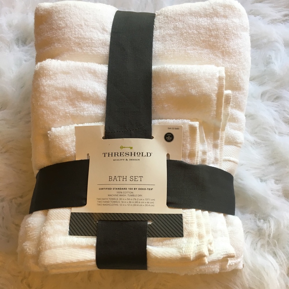 THRESHoLD 6-piece bath towel set